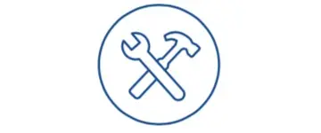 hammer and wrench icon