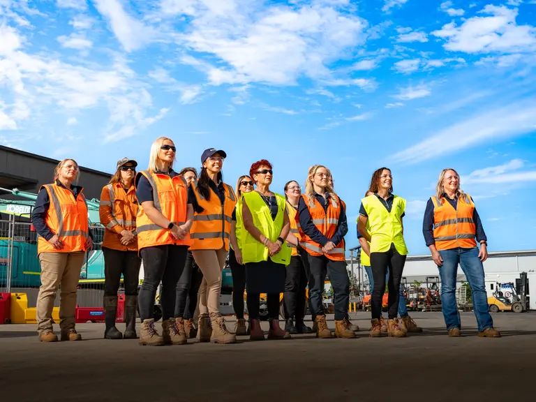 Woman in hire shoot 2025 Brisbane United rentals Staff