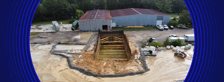 Trench safety jobsite