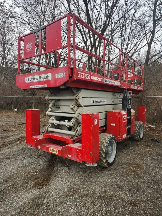 2018 MEC 6092RT Rough Terrain Scissor Lift