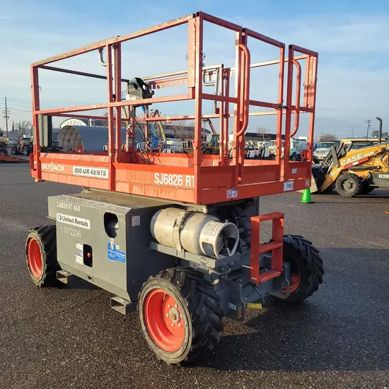 2019 Skyjack SJ6826RT Rough Terrain Scissor Lift
