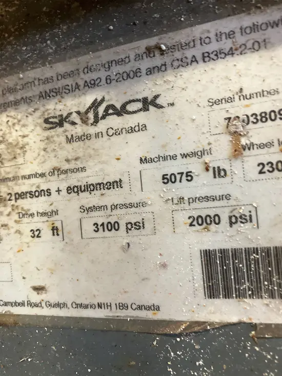 2018 Skyjack SJIII4632 Scissor Lift