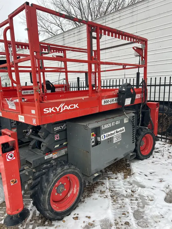 2021 Skyjack SJ6826RT Rough Terrain Scissor Lift
