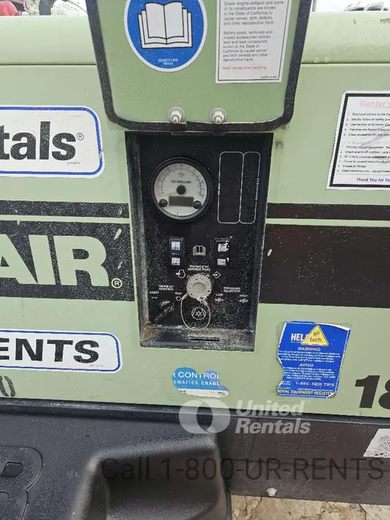 2018 Sullair 185DPQ-KU-T3 Air Compressor