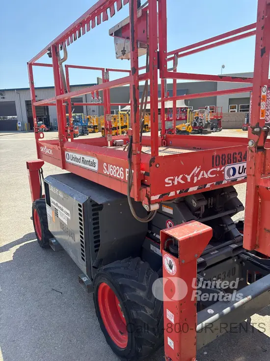 2019 Skyjack SJ6826RT Rough Terrain Scissor Lift