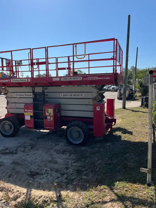 2016 MEC 6092RT Rough Terrain Scissor Lift