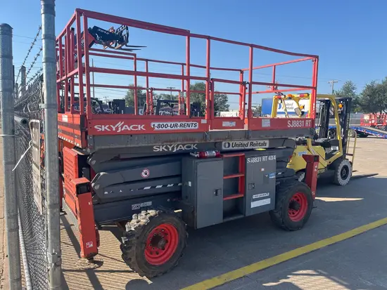 2017 Skyjack SJ8831RT Rough Terrain Scissor Lift