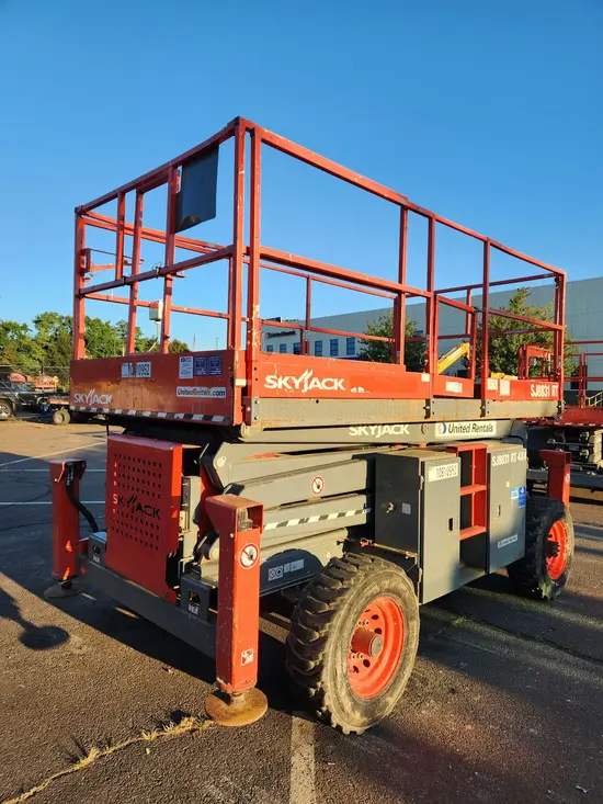 2018 Skyjack SJ8831RT Rough Terrain Scissor Lift