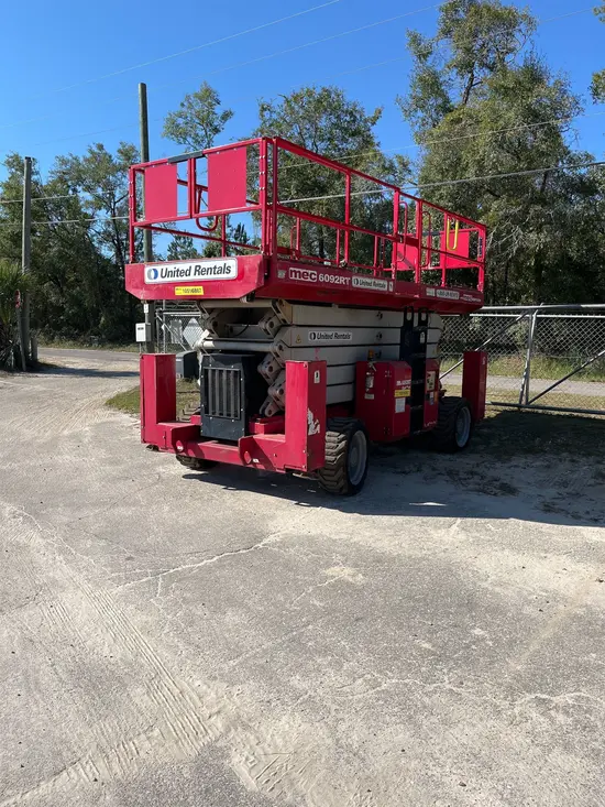 2016 MEC 6092RT Rough Terrain Scissor Lift