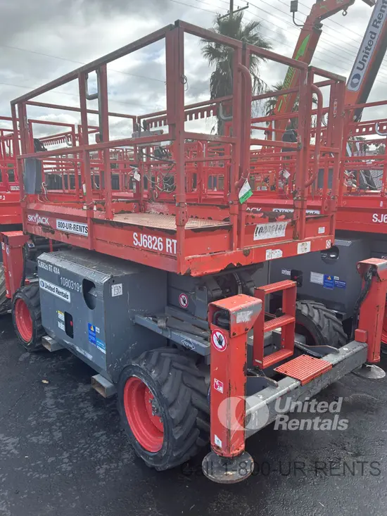 2018 Skyjack SJ6826RT Rough Terrain Scissor Lift