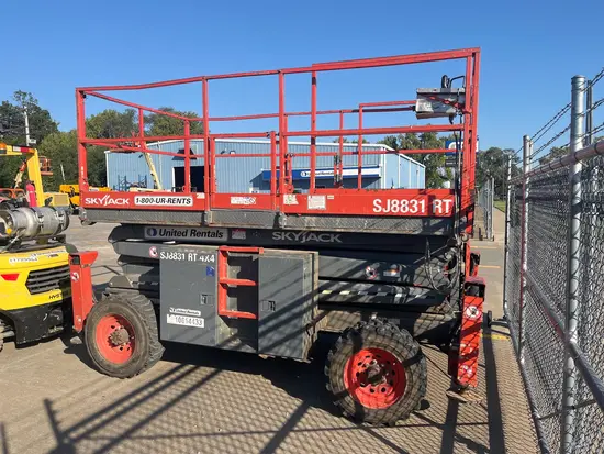 2017 Skyjack SJ8831RT Rough Terrain Scissor Lift