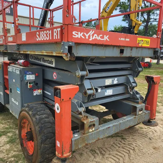 2018 Skyjack SJ8831RT Rough Terrain Scissor Lift