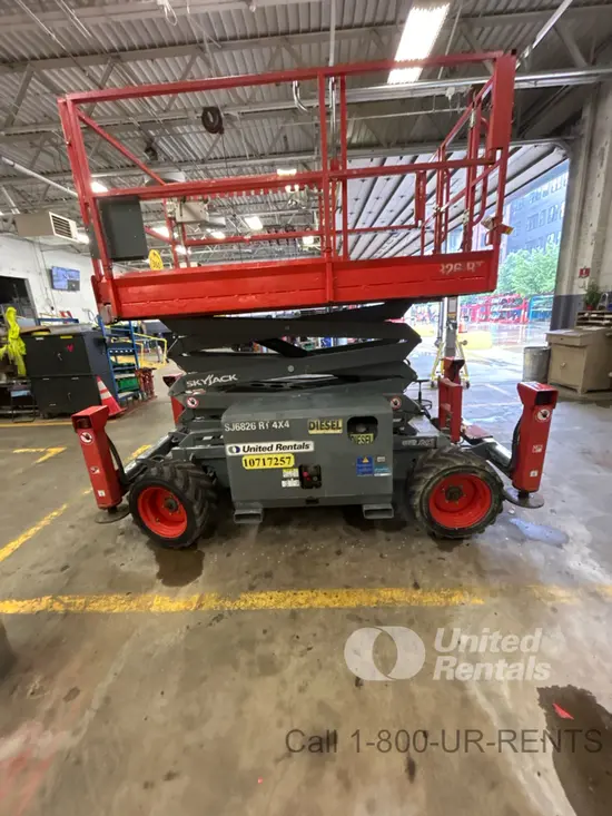 2018 Skyjack SJ6826RT Rough Terrain Scissor Lift
