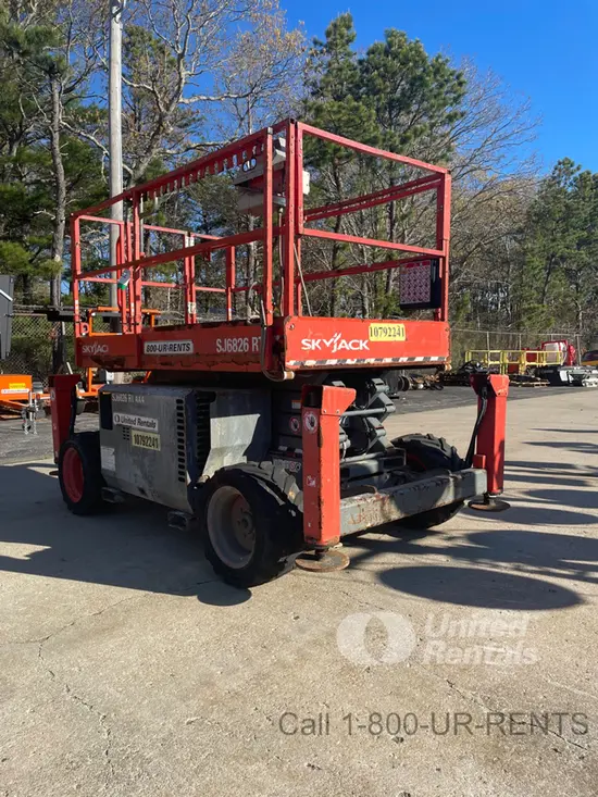 2018 Skyjack SJ6826RT Rough Terrain Scissor Lift