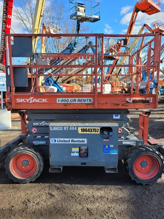 2017 Skyjack SJ6832RT Rough Terrain Scissor Lift