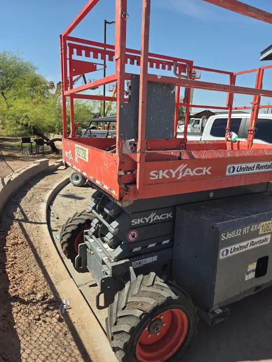 2018 Skyjack SJ6832RT Rough Terrain Scissor Lift