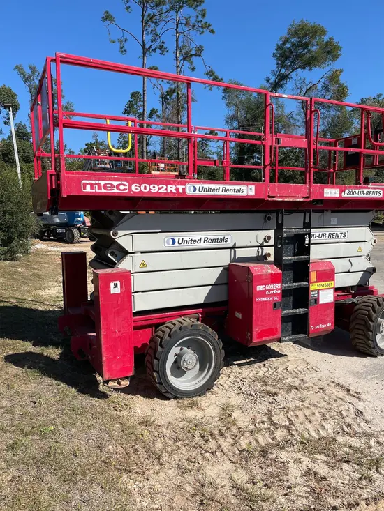 2016 MEC 6092RT Rough Terrain Scissor Lift