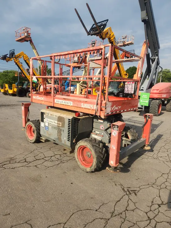 2018 Skyjack SJ6826RT Rough Terrain Scissor Lift