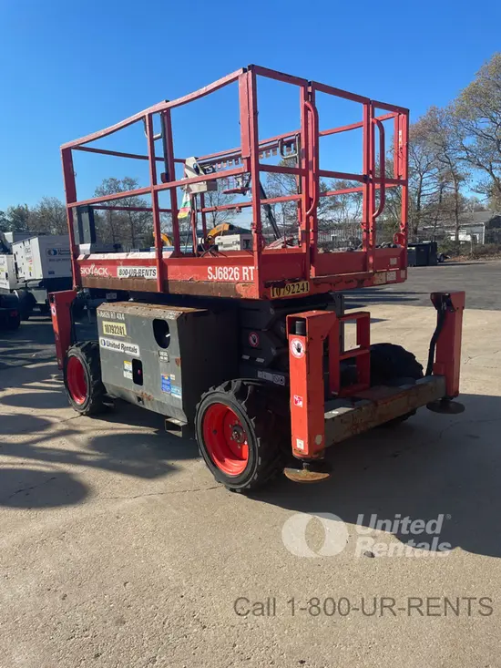 2018 Skyjack SJ6826RT Rough Terrain Scissor Lift
