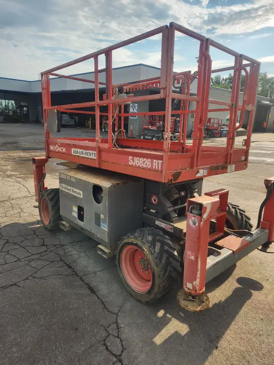 2018 Skyjack SJ6826RT Rough Terrain Scissor Lift