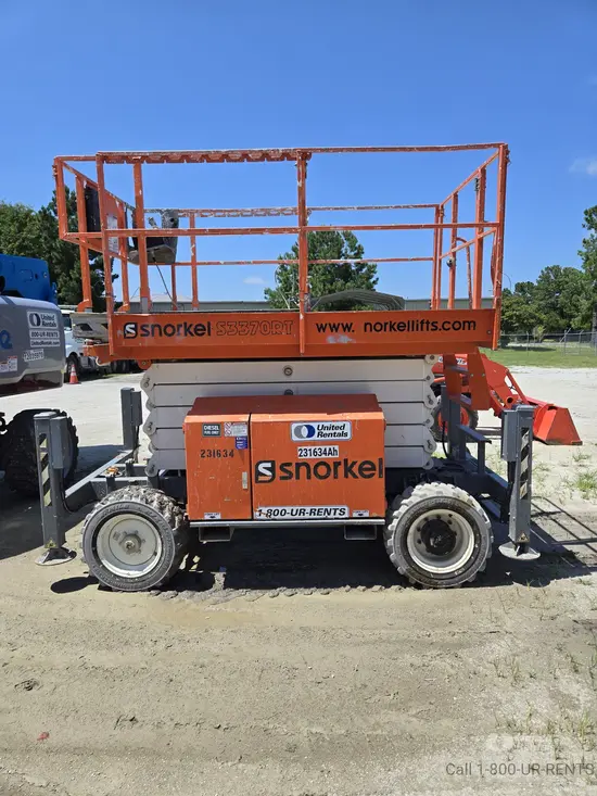 2019 Snorkel S3370RT Rough Terrain Scissor Lift