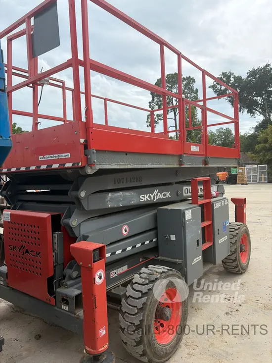2018 Skyjack SJ8841RT Rough Terrain Scissor Lift