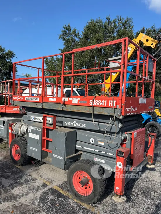2019 Skyjack SJ8841RT Rough Terrain Scissor Lift