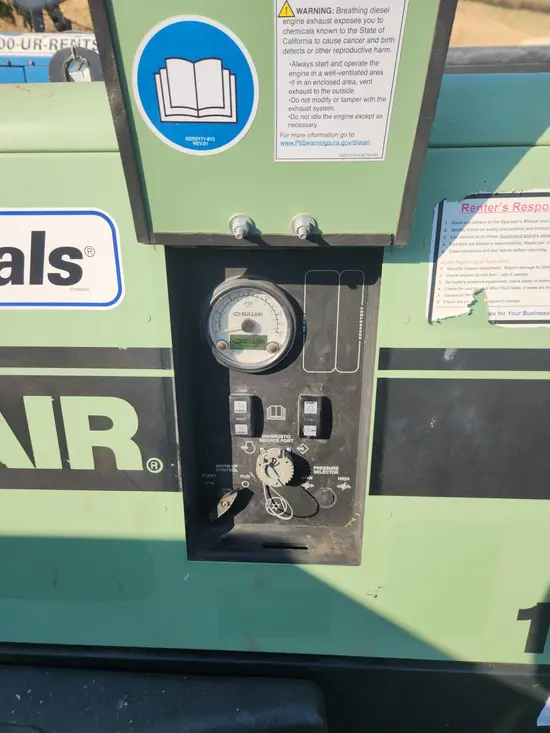 2019 Sullair 185DPQ-KU-T3 Air Compressor