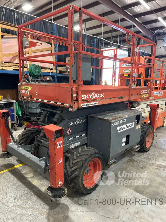 2019 Skyjack SJ6832RT Rough Terrain Scissor Lift