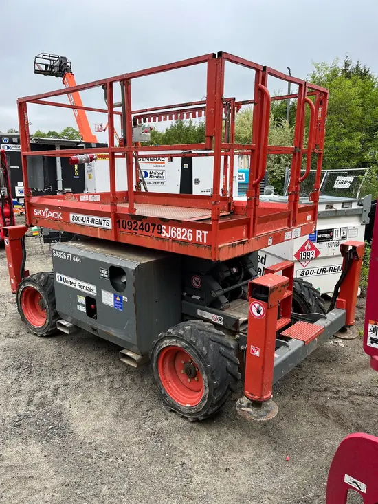 2019 Skyjack SJ6826RT Rough Terrain Scissor Lift