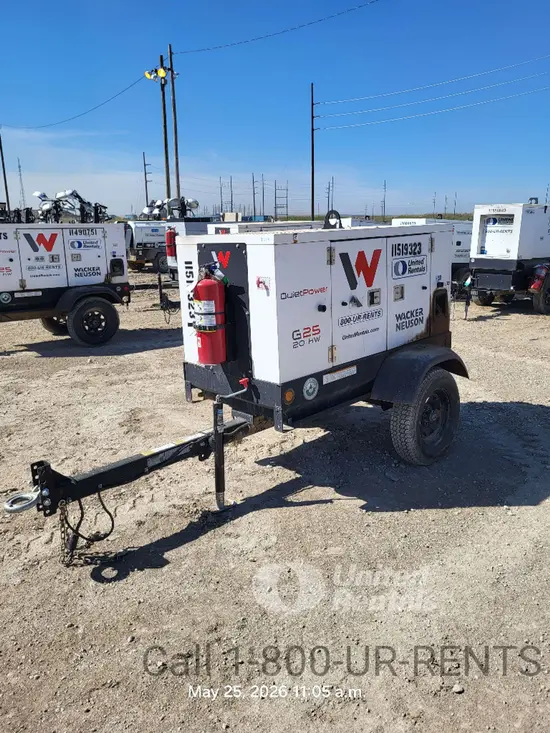 2022 Wacker Neuson G25 T4F Diesel Generator