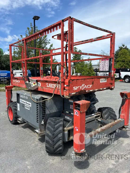 2019 Skyjack SJ6826RT Rough Terrain Scissor Lift