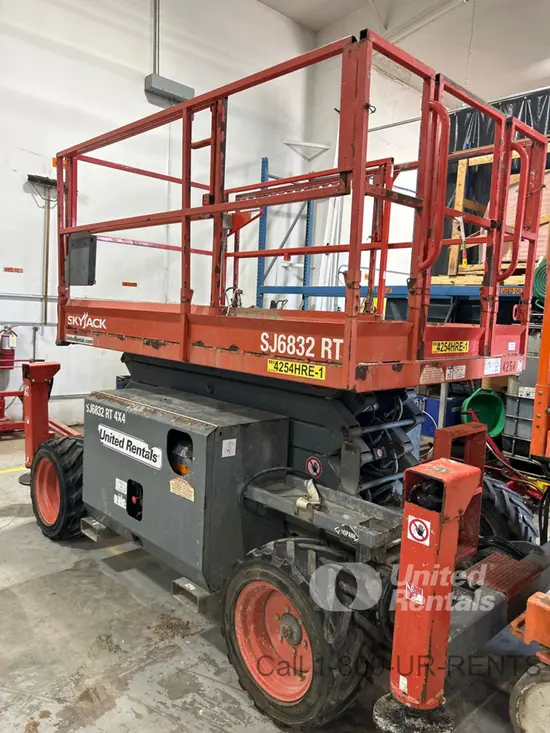2019 Skyjack SJ6832RT Rough Terrain Scissor Lift