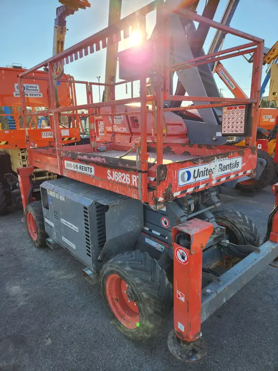 2018 Skyjack SJ6826RT Rough Terrain Scissor Lift