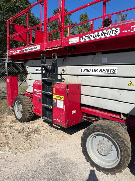 2016 MEC 6092RT Rough Terrain Scissor Lift