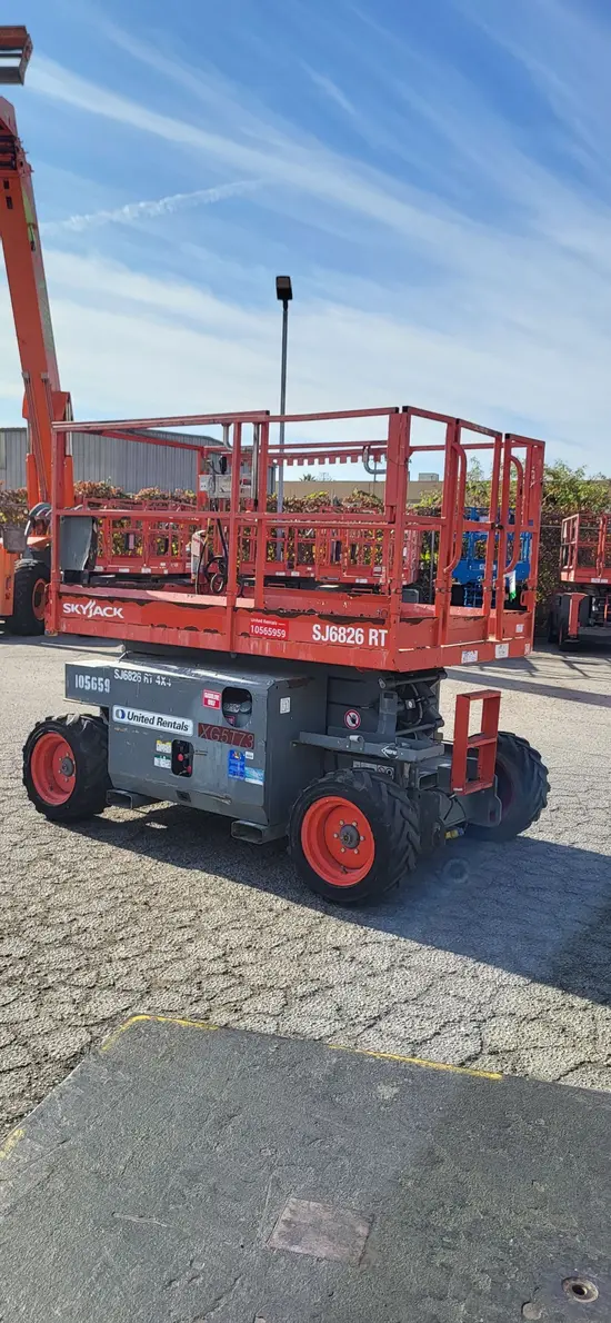 2017 Skyjack SJ6826RT Rough Terrain Scissor Lift
