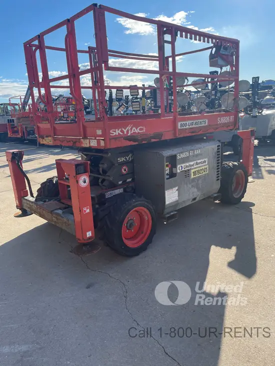 2018 Skyjack SJ6826RT Rough Terrain Scissor Lift