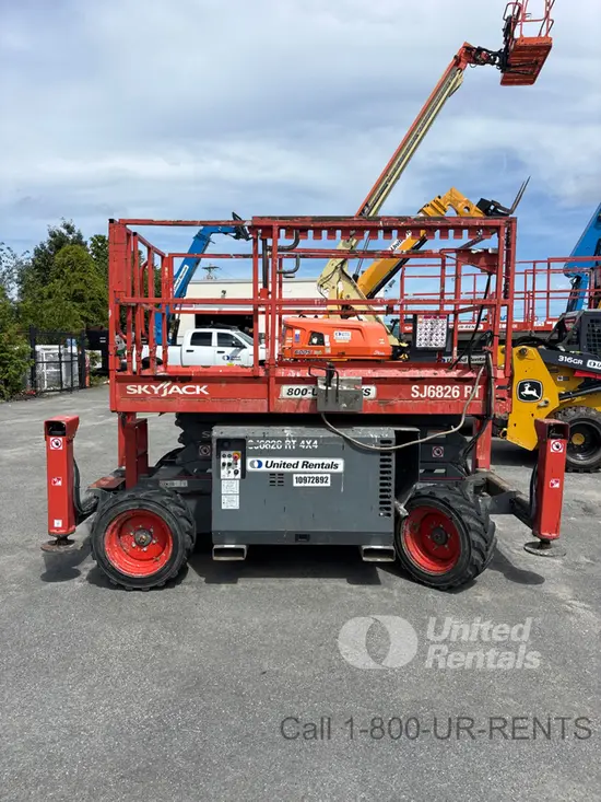 2019 Skyjack SJ6826RT Rough Terrain Scissor Lift
