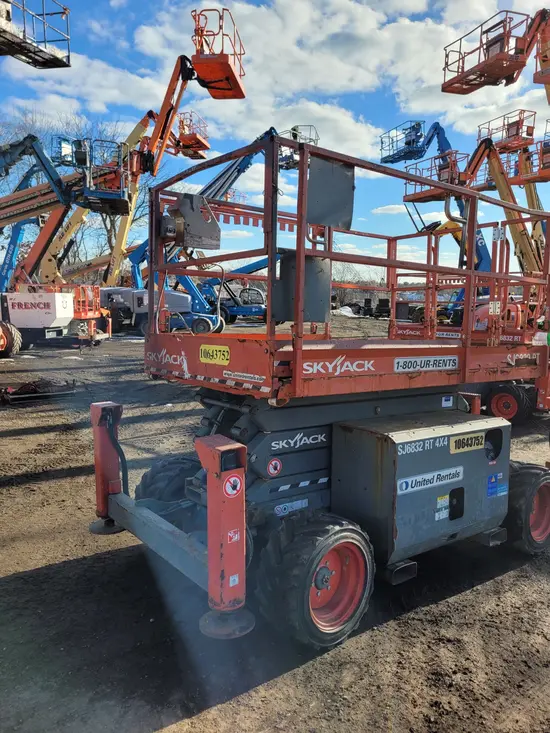 2017 Skyjack SJ6832RT Rough Terrain Scissor Lift