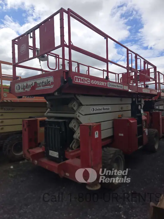 2017 MEC 6092RT Rough Terrain Scissor Lift