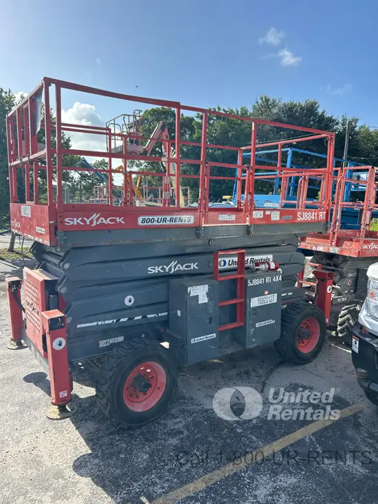 2019 Skyjack SJ8841RT Rough Terrain Scissor Lift