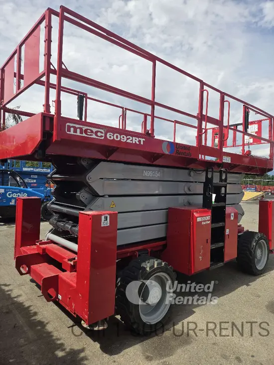 2017 MEC 6092RT Rough Terrain Scissor Lift