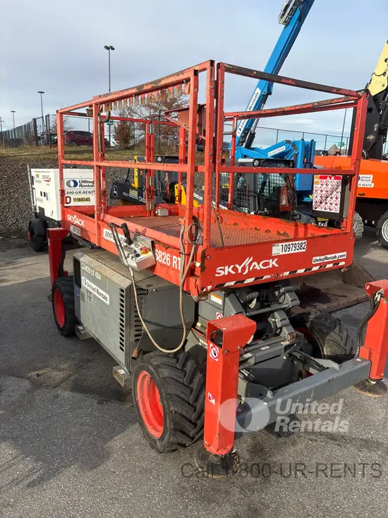 2019 Skyjack SJ6826RT Rough Terrain Scissor Lift