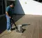 Black and silver ESSEX Orbital Floor Sander, 12 in. by 18 in.