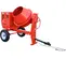 Red MULIQUIP Concrete Mixer, 9 cubic ft., Towable, Gas or Electric Powered