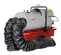 Grey and red FROSTFGHTR Heater, 420,000-500,000 BTU/h, Diesel/Oil, Ducted