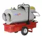 Grey and red FROSTFGHTR Heater, 420,000-500,000 BTU/h, Diesel/Oil, Ducted