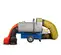 Grey and blue and yellow and orange FROSTFGHTR Indirect Fired Heater, 390,000 BTU/h, Propane/Natural Gas Dual Fuel