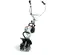 White and silver and black STIHL Hand-held Tiller, Two-cycle Engine