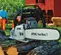 Gray and orange STIHL Chainsaw, 18 in., Gas Powered